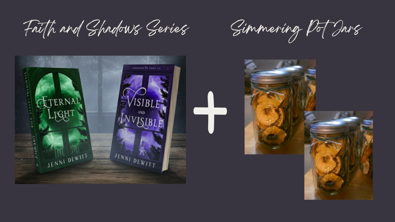 Reading Experience: Faith and Shadows Series + 2 "Simmering Pot" Jars